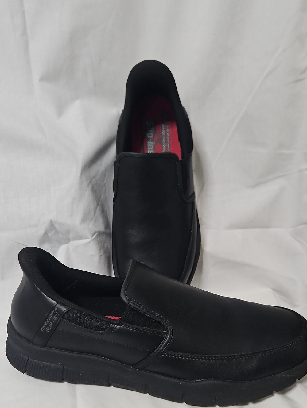 Skechers Men's Black Slip-Ins Casual Work Loafers
